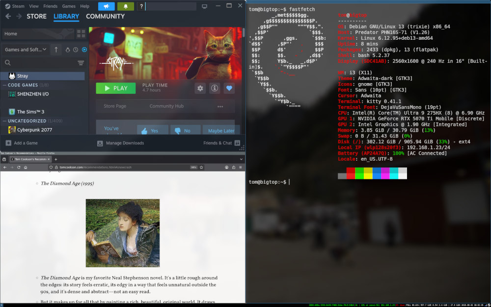 My Debian desktop